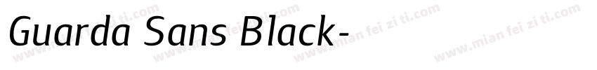Guarda Sans Black字体转换